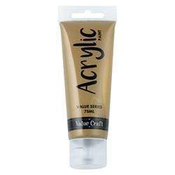 AussieSuperStore Art & Craft Essentials Metallic Gold Acrylic Paint 75ml (20 different colours) Acrylic Paint 75ml (20 different colours) | Acrylic Paint Set 9331468048466 VCAP19